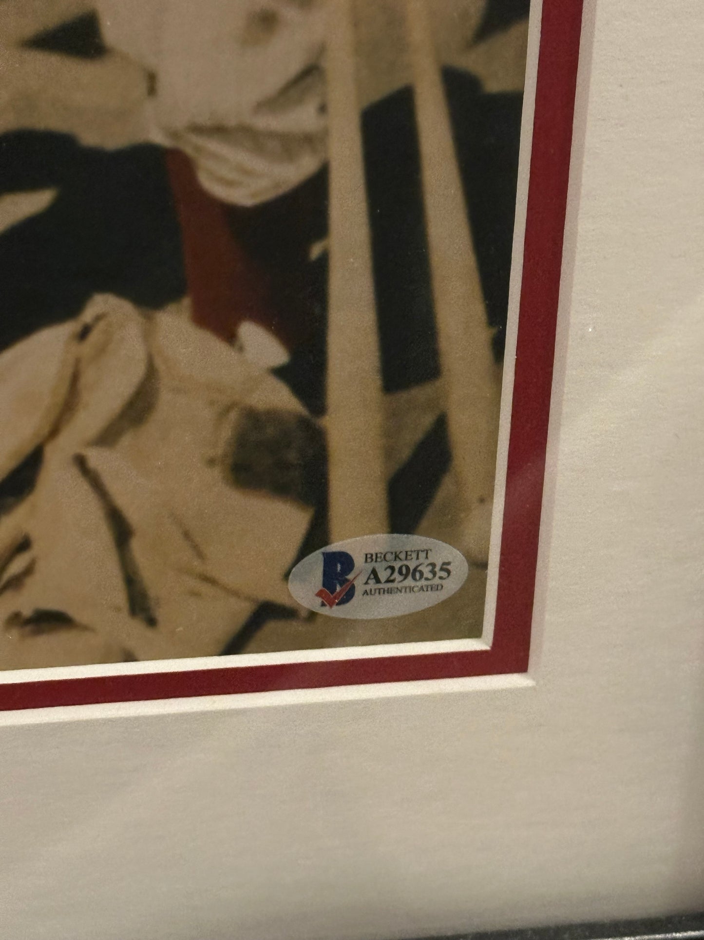 Rich Ashburn, Ennis, Hamner Signed 8x10 Photo Framed Beckett Phillies