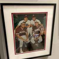 (4) Phillies No Hitter Signed 8x10 Photo Framed Jim Bunning