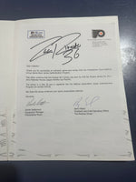 
              Zak Rinaldo Signed Game Used Jersey Flyers 2011-2012 COA
            
