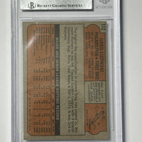 Greg Luzinski 1972 Topps Phillies Signed Baseball Card - Beckett