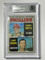
              Larry Bowa Doyle 1970 Topps Phillies Signed Baseball Card - Beckett
            