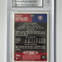 Ricky Bottalico 2002 Topps T Phillies Signed Baseball Card - Beckett
