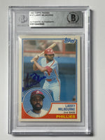 
              Larry Milbourne 1983 TT Phillies Signed Baseball Card - Beckett
            