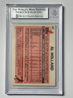 
              Al Holland 1983 TT Phillies Signed Baseball Card - Beckett
            
