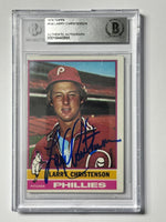 
              Larry Christenson 1976 Topps Phillies Signed Baseball Card - Beckett
            