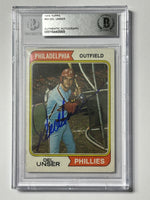 
              Del Unser 1974 Topps Phillies Signed Baseball Card - Beckett
            