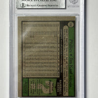 Jim Kaat 1979 Topps Phillies Signed Baseball Card - Beckett