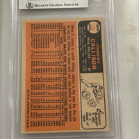 Johnny Callison 1964 Topps Phillies Signed Baseball Card - Beckett