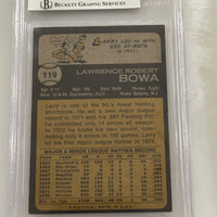 Larry Bowa 1973 Topps Phillies Signed Baseball Card - Beckett