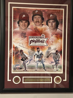 
              Mike Schmidt, Carlton, Rose Signed 16x20 Photo Framed Phillies MLB
            