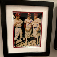 Rich Ashburn, Ennis, Hamner Signed 8x10 Photo Framed Beckett Phillies