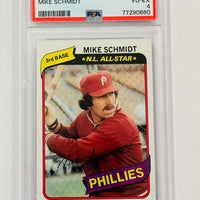 Mike Schmidt 1980 Topps Phillies Baseball Card PSA 4