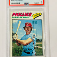 Mike Schmidt 1977 Topps Phillies Baseball Card PSA 9
