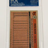 Pete Rose 1981 Topps Phillies Baseball Card PSA 9