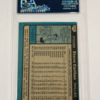 Steve Carlton 1980 Topps Signed Phillies Baseball Card PSA