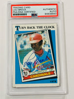 
              Lou Brock 1989 TBTC Topps Cardinals Signed Baseball Card PSA
            