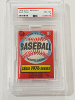 
              1976 O-Pee-Chee Baseball Card Sealed Pack PSA 8 (Hank Aaron)
            