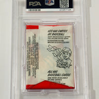 1976 O-Pee-Chee Baseball Card Sealed Pack PSA 8 (Hank Aaron)
