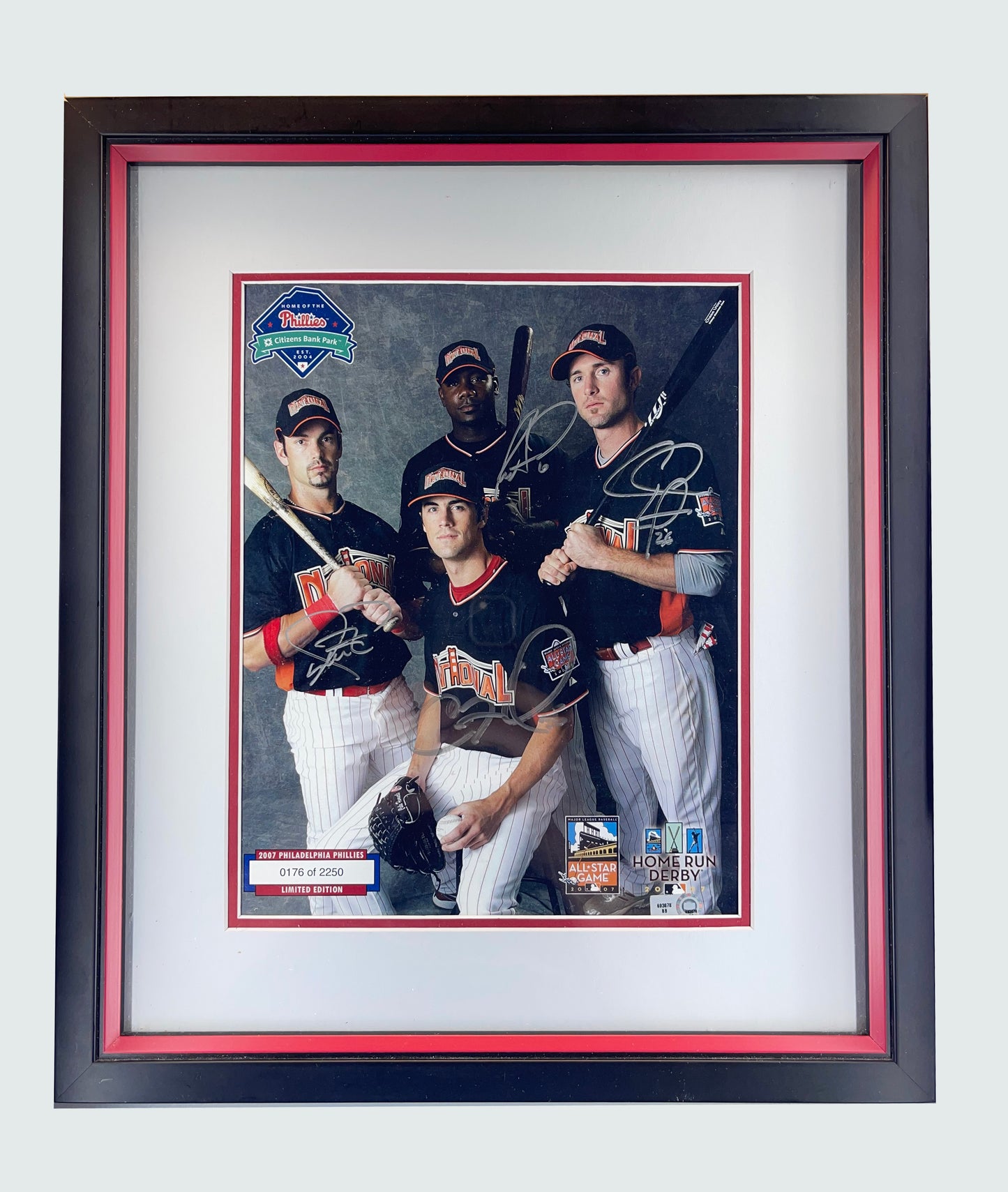 Chase Utley, Ryan Howard, Phillies Signed Framed Photo MLB