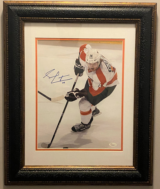 Sean Couturier Signed 11x14" Framed Flyers Photo - JSA
