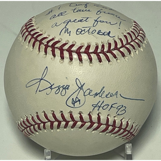 Reggie Jackson Signed to Reggie White OML Baseball - JSA