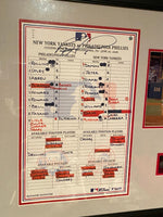 
              Phillies Lineup Card Signed by Ryan Howard 7 RBI Game vs Yankees. MLB Cert.
            
